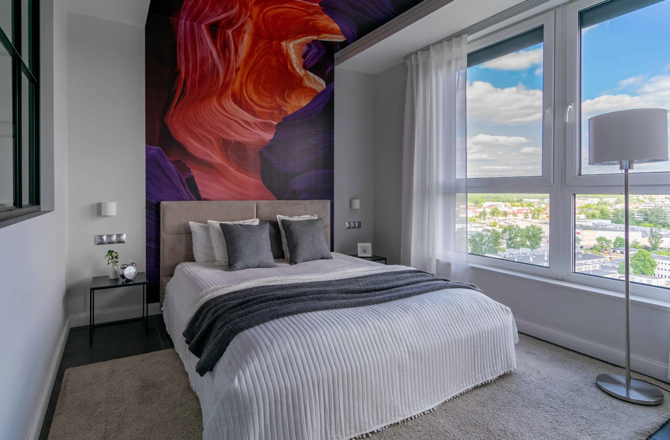 mieszkanie sypialnia home staging sprzedaż Warszawa